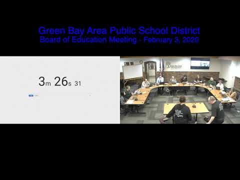 GBAPSD Board of Education Meeting: February 3, 2020