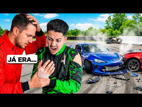 UM PILOTO PROFISSIONAL ME DESAFIOU A APRENDER DRIFT… e deu MUITO errado!
