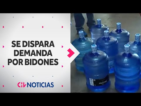 SUBE LA DEMANDA DE BIDONES de agua en medio de ola de calor - CHV Noticias