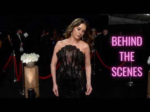 E! GLAMBOT: Catherine Zeta-Jones BTS at the 2025 Emmys