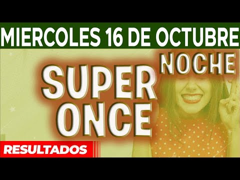 Resultado del SUPER ONCE Sorteo 1, Sorteo 2 y Sorteo 3 del Miércoles 16 de Octubre del 2024.