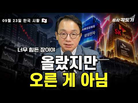 [9월 23일 수요일 한국시황] 또다시 반도체만 집중! 다른 주식 다죽는다! | 금 쓸어모으는 중국