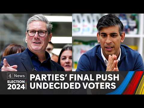 Starmer and Sunak make final pleas to secure undecided voters