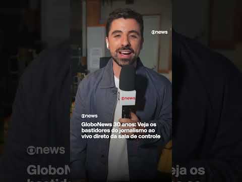 Veja os bastidores do jornalismo ao vivo na GloboNews