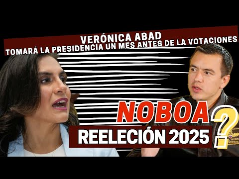 Debate desatado por la decisión deNoboa de transferir laPresidencia a VerónicaAbad un mes votaciones