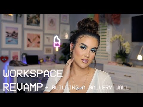 Work Space Revamp | Building a Gallery Wall | Mini Vlog