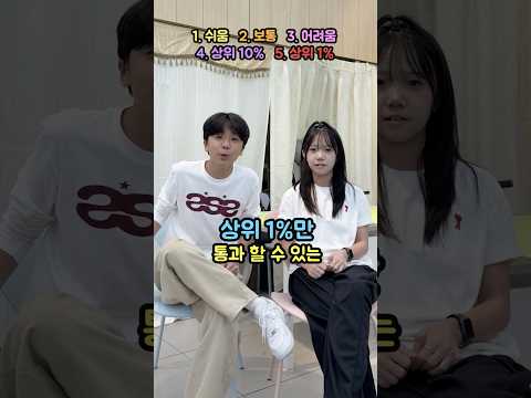 상위 1%만 <strong>통과</strong> 할 수 있는 테스트.  너네도 해볼래?