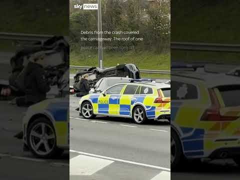 Five-vehicle crash shuts A1
