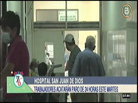 28032023 TRABAJADORES DEL HOSPITAL SAN JUAN DE DIOS ACATAN PARO DE 24 HORAS BTV