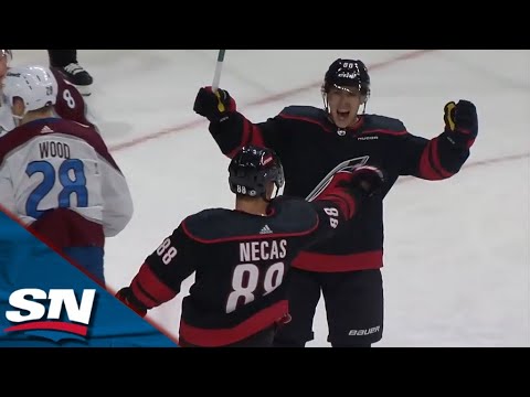 Martin Necas Explodes For A First Period Natural Hat Trick