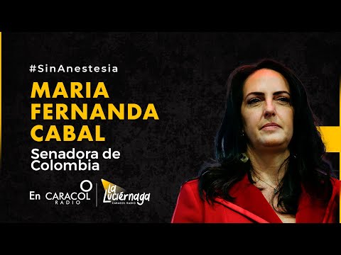 María Fernanda Cabal habla #SinAnestesia en La Luciérnaga y Red + Noticias.