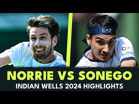 Cameron Norrie vs Lorenzo Sonego | Indian Wells 2024 Highlights