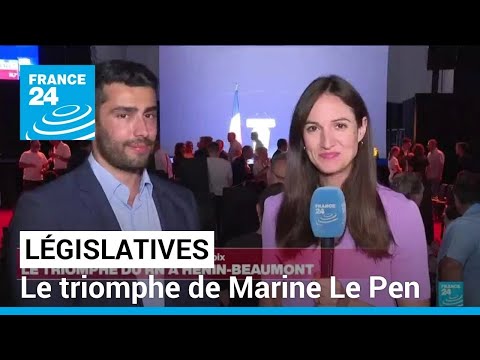 Législatives : le triomphe de Marine Le Pen à Hénin-Beaumont • FRANCE 24