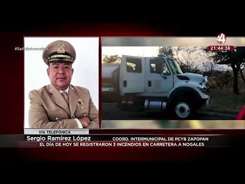 Sergio Ramírez López habla de los 3 incendios que se registraron hoy en Carretera a Nogales