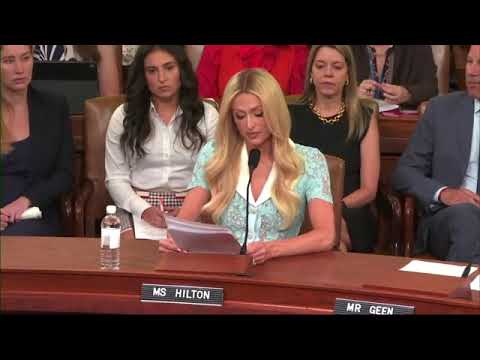 Paris Hilton speaks at House committee hearing on child welfare