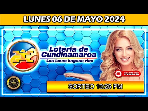 Resultado LOTERIA DE CUNDINAMARCA del LUNES 06 de Mayo del 2024
