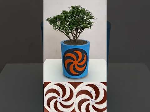 🌸 DIY Cement & Sand Flower Pot | Easy Garden decore