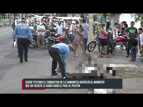 Hombre termina atropellado tras la imprudencia de un conductor - Nicaragua