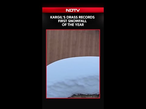 Jammu Kashmir News | Kargil’s Drass Records First Snowfall Of The Year