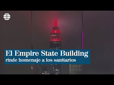 El Empire State Building se ilumina como una ambulancia