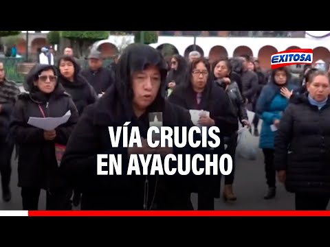 Semana Santa: Así se desarrolla el Vía Crucis en Ayacucho por Viernes Santo