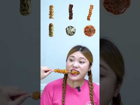 하이유의 돼지게티 튀김 랜덤 먹방! MUKBANG FRIED FOOD EATING SOUND #shorts | HIU 하이유