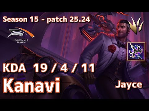 【KRサーバー/M1】HLE Kanavi ジェイス(Jayce) VS フィドルスティックス(Fiddlesticks) JG - Patch25.24 KR Ranked【LoL】