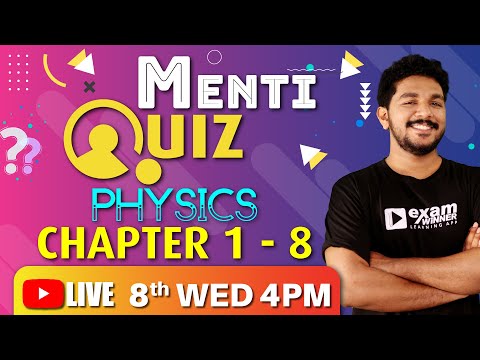 🔥⚔️🛡️Revision Menti Quiz🛡️⚔️🔥 | Physics 1 - 8 | Focus Area | Alex Sir