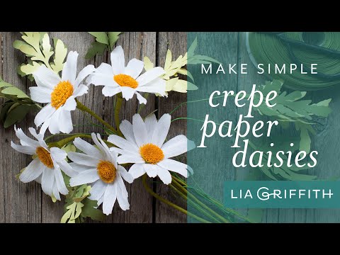 Easy Crepe Paper Daisy Tutorial