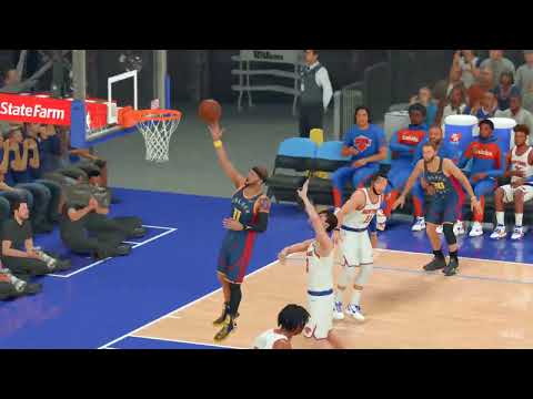 NBA 2K25 My CAREER - 58 PTS - COURTSIDE NBA HIGHLIGHTS - WARRIORS vs KNICKS | DJ DIXON PG#11
