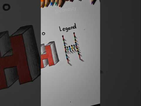 how to draw letter "H" Which one is your level