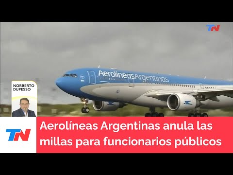 Aerolíneas Argentinas anula los programas de millas para funcionarios públicos