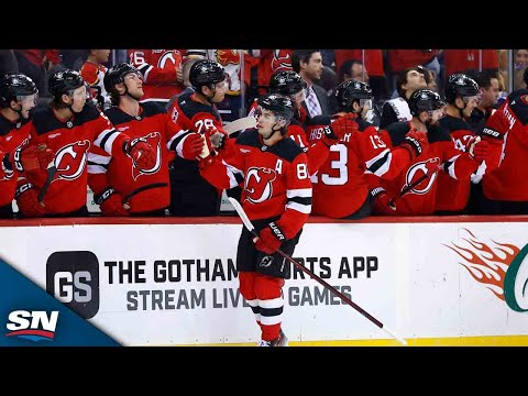 Devils Spring Jack Hughes for Smooth Breakaway Goal with Slick Passing Play