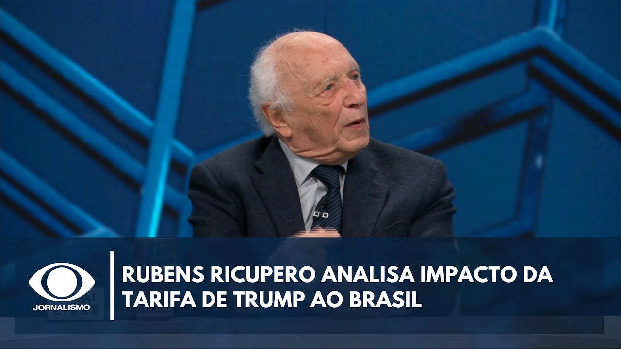Canal Livre Rubens Ricupero analisa impacto da tarifa de Trump ao Brasil