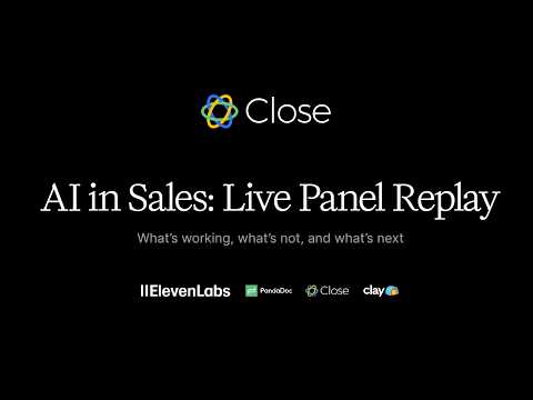 AI in Sales: What's Actually Working in 2026 (Close, Clay, ElevenLabs & PandaDoc)