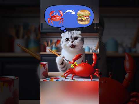 Crab burger! 🦀🍔 What's falling from the ceiling? 🐀
