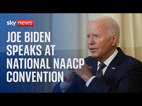 Watch live: US President Joe Biden speaks at 115th National NAACP Convention