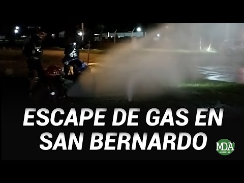 Extrema tensión en San Bernardo por un escape de gas