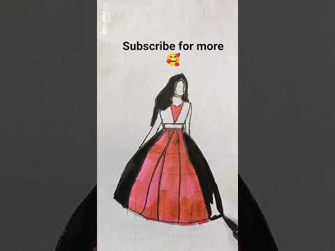 🖤🩷👗 dress  subscribe for more🥰 #subscribe #art #dressdesingn #dressdesighn #dance #remix #techno
