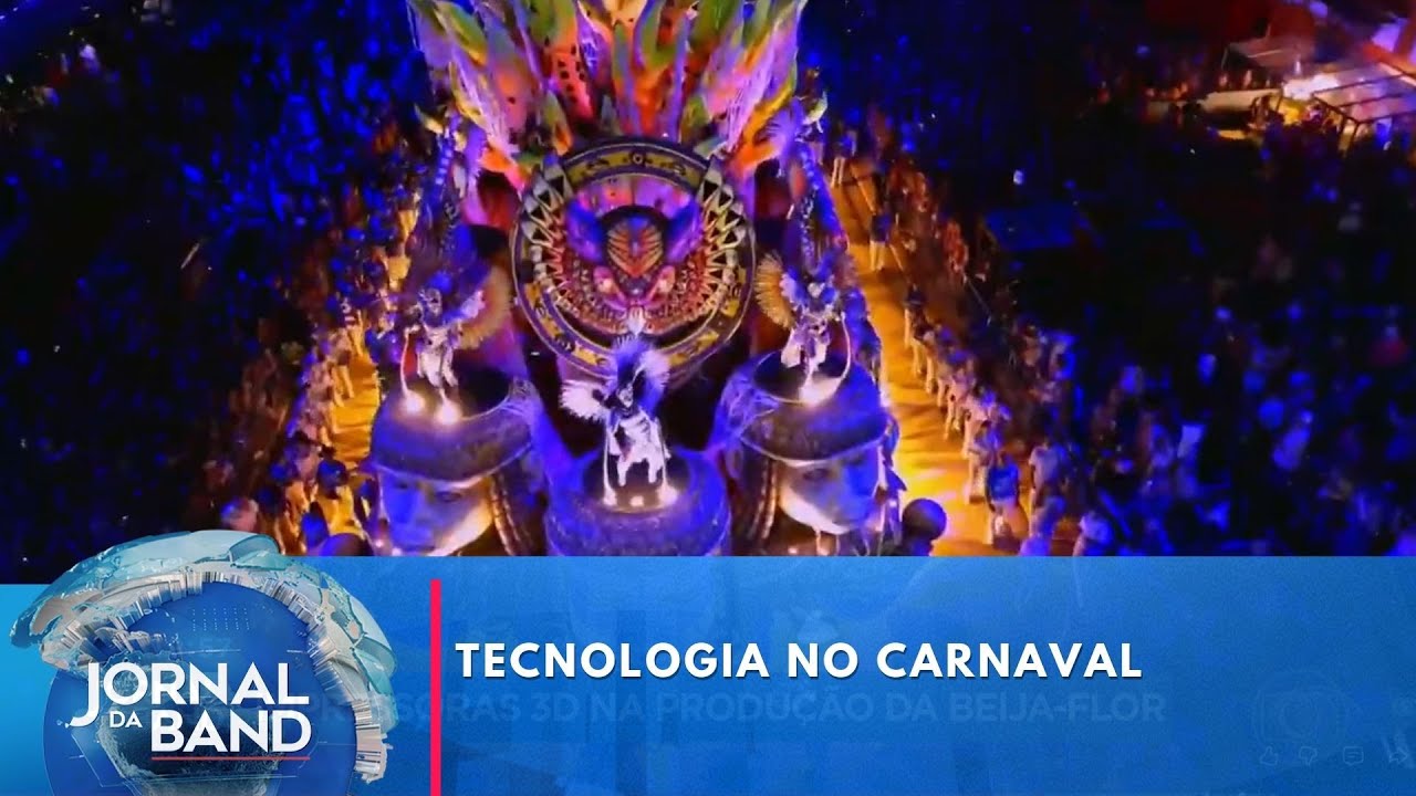 Impressoras 3D na produção da Beija-flor no Rio | Jornal da Band