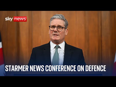 Starmer holds news conference after defence spending boost
