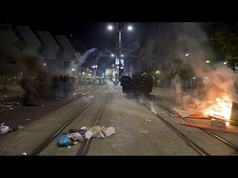 Fresh clashes erupt in Serbian capital after days of unrest | AFP
