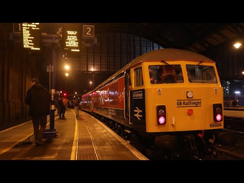 Newly Repainted 69004 & 73212 Arrives And Shunts At Brighton 17/02/22