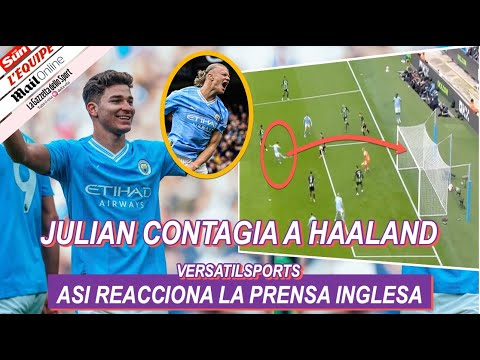 ASI REACCIONA PRENSA INGLESA a GOL de JULIAN ALVAREZ MANCHESTER CIY vs BRIGHTON