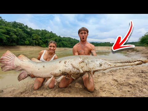 1v1 River Monster CHALLENGE With My Girlfriend! (M It was finally time to get back to the river and fish for river monsters... get ready to break a wor