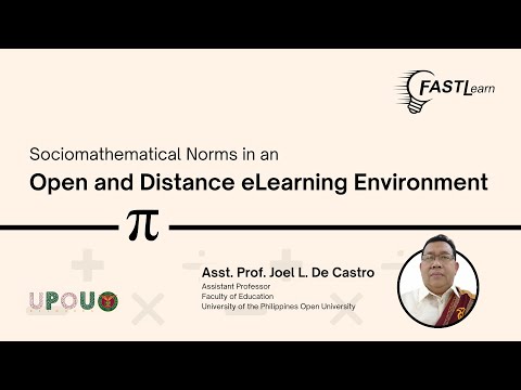 FASTLearn Episode 54 - Sociomathematical Norms in an Open and Distance eLearning Environment