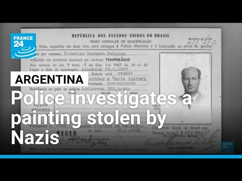 The Argentine hunt for a painting stolen by the Nazis 80 years ago • FRANCE 24 English