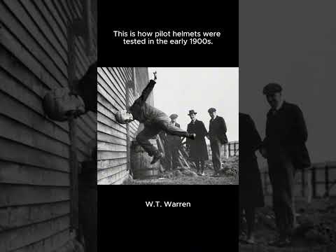 Pilot Helmet Tests in the 1900s Were Wild #shorts