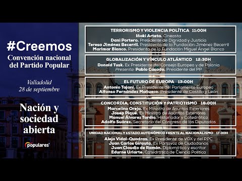 Segunda jornada de la convención nacional #Creemos en Valladolid: Nación y sociedad abierta