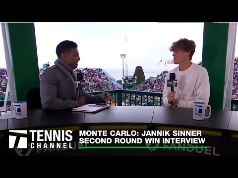 Jannik Sinner Talks About His Second Round Win And His Vogue Photoshoot | Monte Carlo Second Round